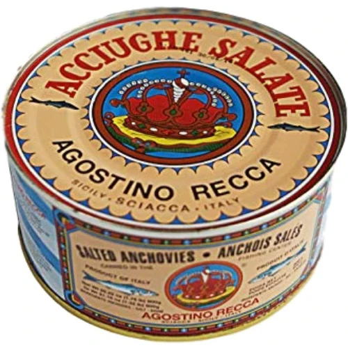 Salted Anchovies (AgostinoRecca) 5 Kg Brand in stock may vary.