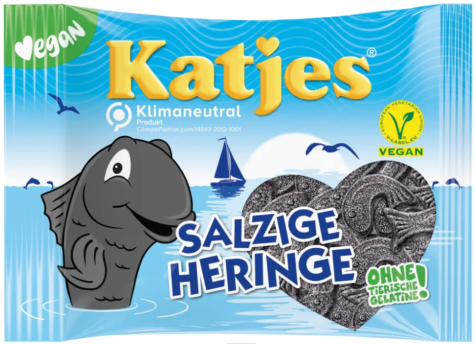 Salzige Heringe, Salted Black Licorice (Katjes) 175g