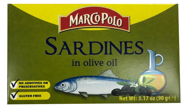 Sardines in Olive Oil (MarcoPolo) 3.17 oz (90g)