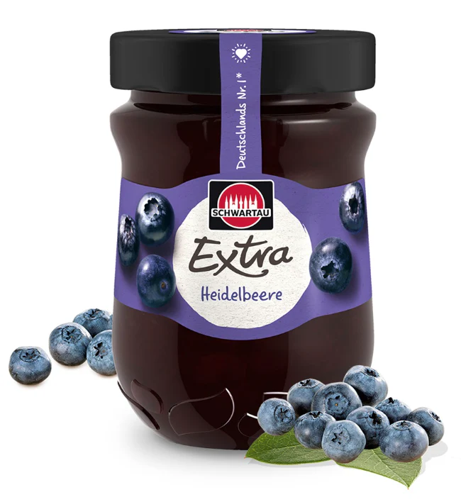 Schwartau Extra Heidelbeere, Blueberry 12oz(340g)
