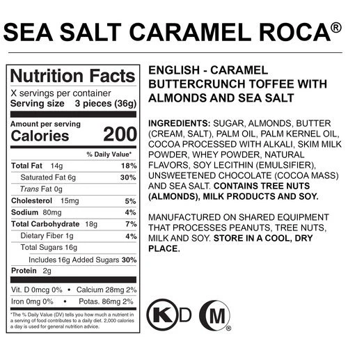 SEA SALT CARAMEL ROCA® (Brown & Haley) 10 oz - Image 3