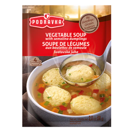 Semolina and Vegetable Dumpling Soup, 2.0oz