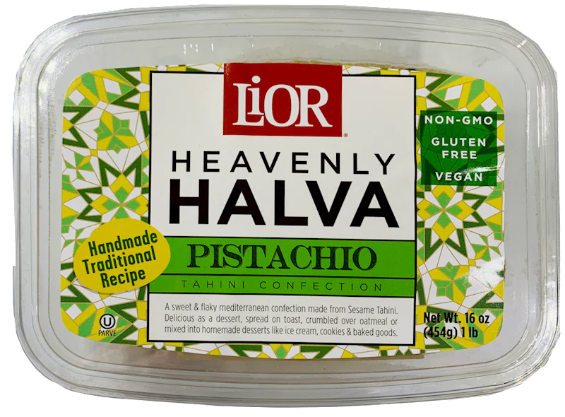 Sesame Halva with Pistachio (ACHVA) 1lb Or LIOR Brand - Image 2