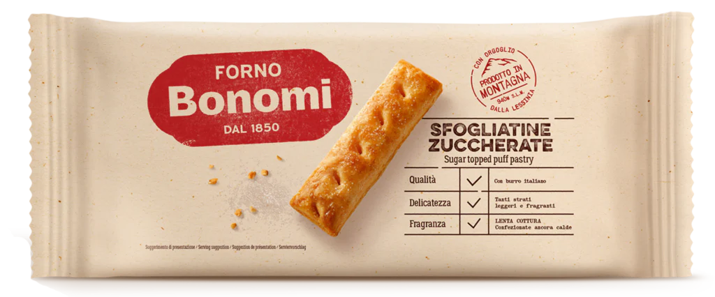 Sfogliatine Zuccherate (Sugar Topped Puff Pastry) 200g (7oz)