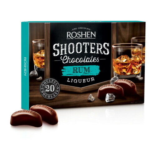 Shooters Dark Chocolate with Rum Liquor (ROSHEN) 150g