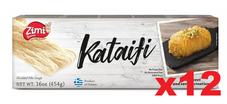 Shredded Fillo (Phyllo) Dough Kataifi (Evoiki Zimi) CASE (12 x 1 lb)