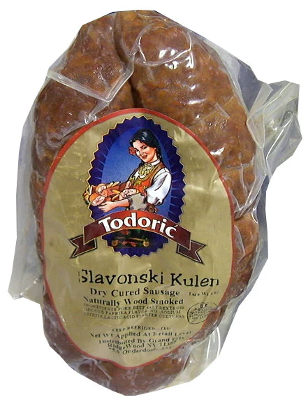 Slavonski Kulen, Dry Cured Sausage (Todoric) approx. 3.1-3.7 lbs
