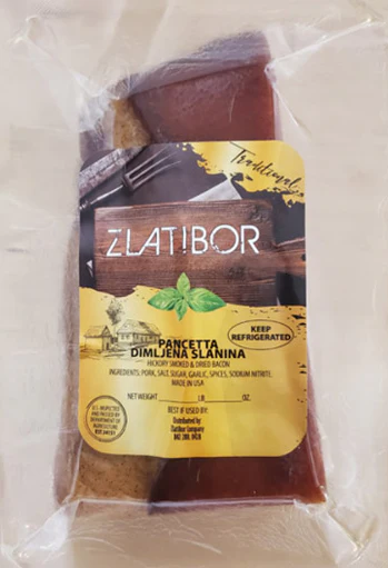 Smoked Bacon, Pancetta Slanina (Zlatibor) approx. 0.80 - 1.1 lb