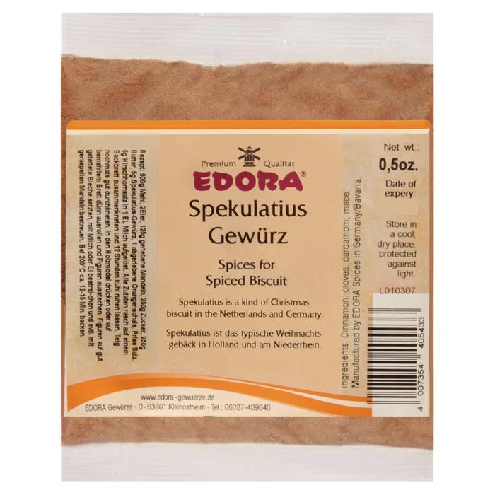 Spices for Spiced Biscuit, Spekulatius Gewurz (Edora) 0.5oz