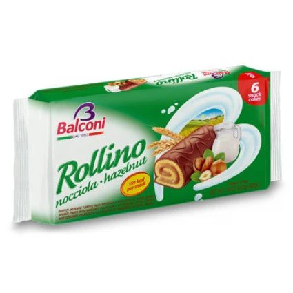 Sponge Cakes with Hazelnut Filling (Rollino) 6pc - Image 2