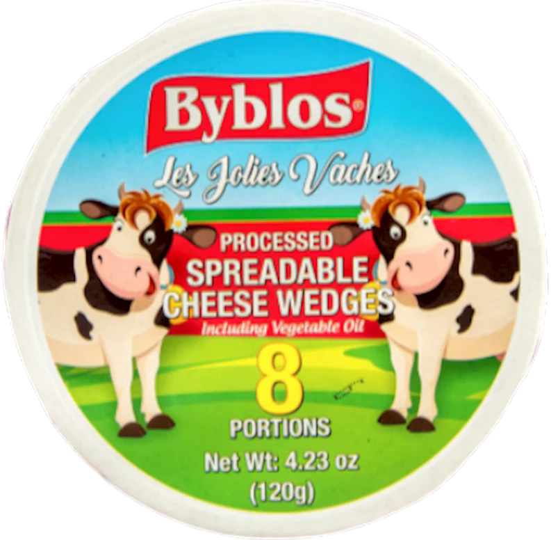 Spreadable Cheese Wedges (Byblos) 8 portions, 4.23 oz