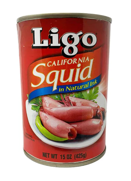 Squid in Natural Ink (Ligo) 15oz (425g)