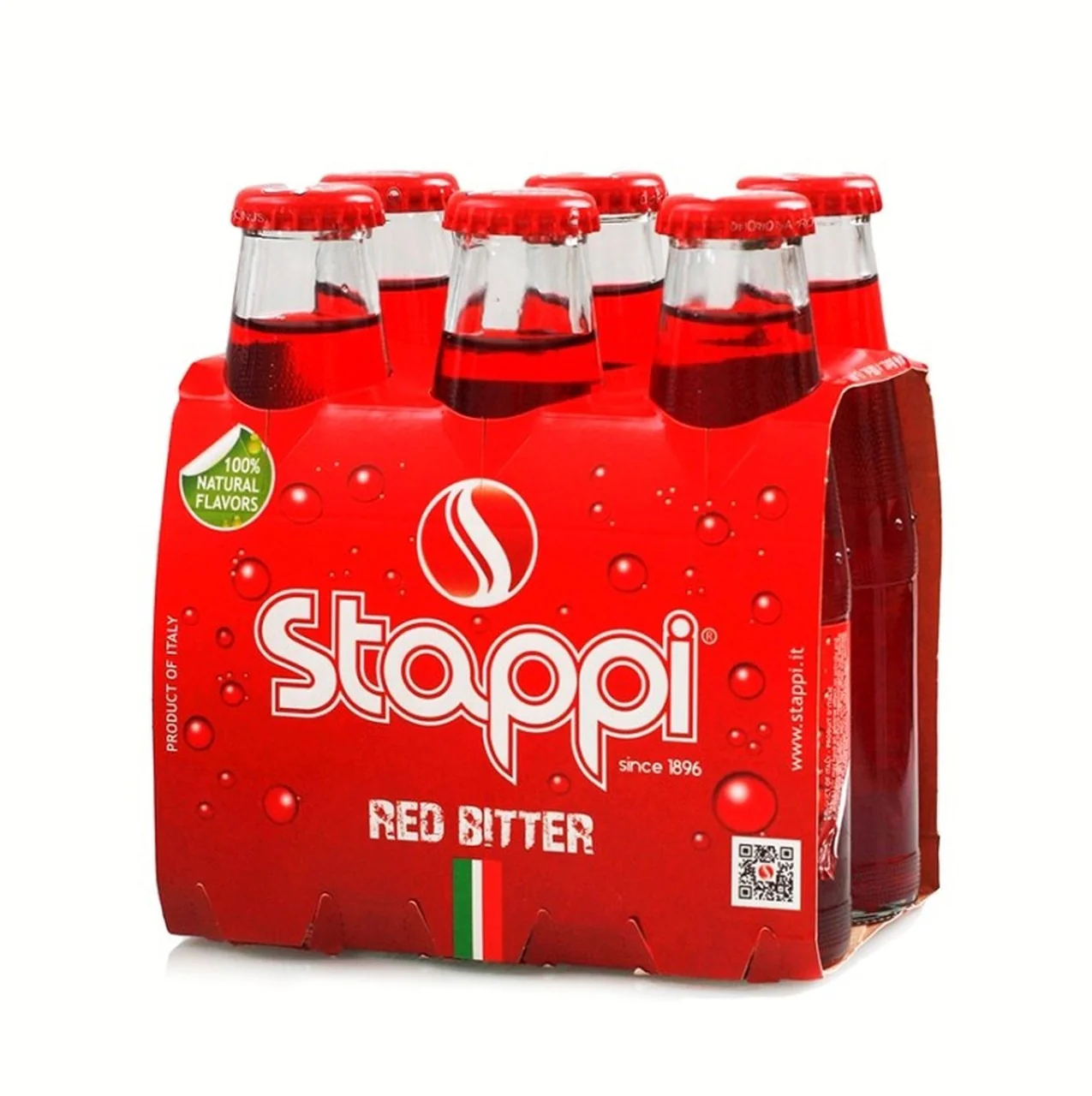 Stappi Red Bitter 6 pack, 3.4 oz (100 ml) bottles