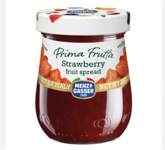 Strawberry Fruit Spread, Prima Frutta (Menz & Gasser) 12 oz
