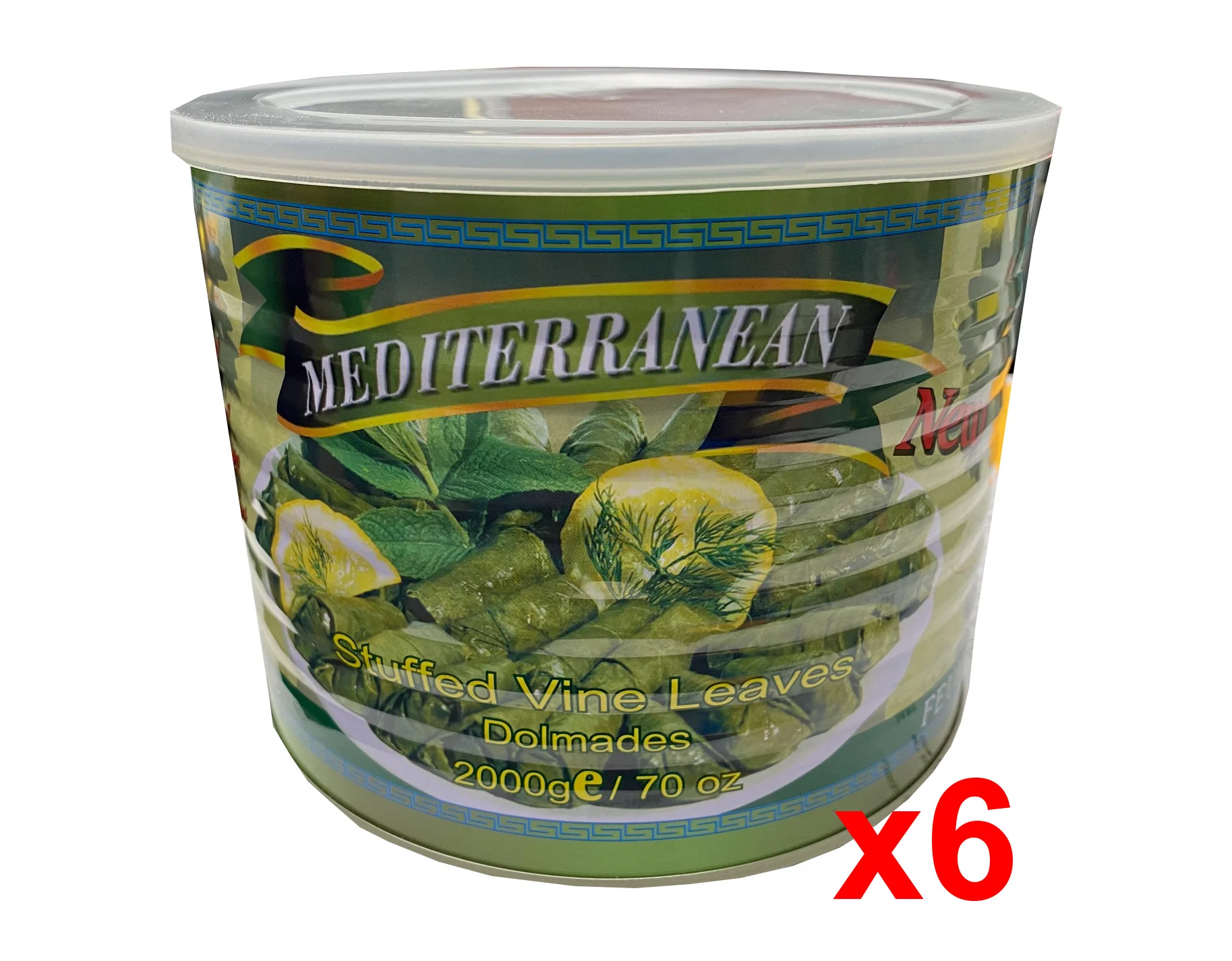 Stuffed Vine Leaves (Mediterranean) CASE (6 x 2 kg) or Ampotis Brand - Image 2