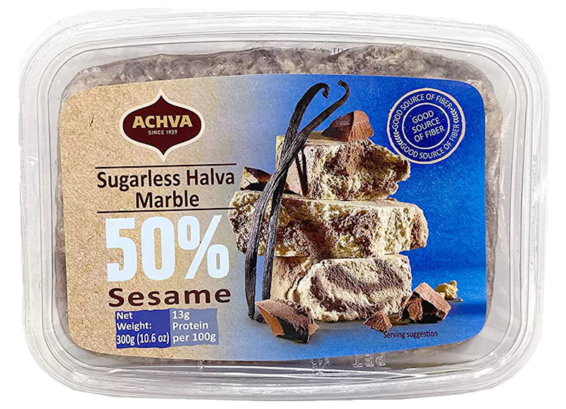 Sugarless Sesame Halva, Marble (ACHVA) 10.6 oz