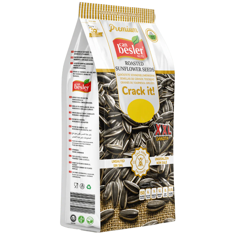 Sunflower Seeds, Unsalted (Can Besler) 10 oz