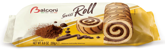 Swiss Roll, Cocoa (Balconi) 250g