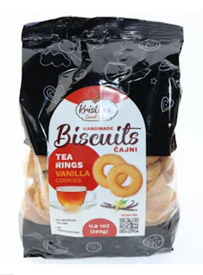 Tea Rings, Vanilla Cookies, Cajni (Kristina's) 500g