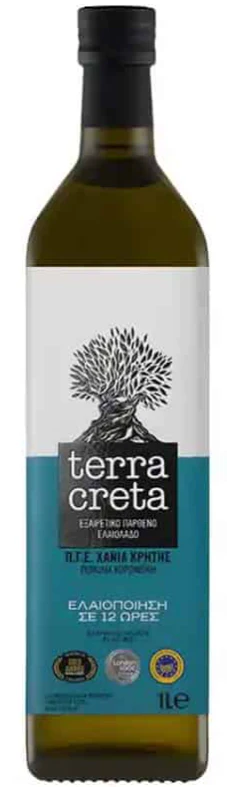 Terra Creta Extra Virgin Olive Oil, 1L Blue Bottle