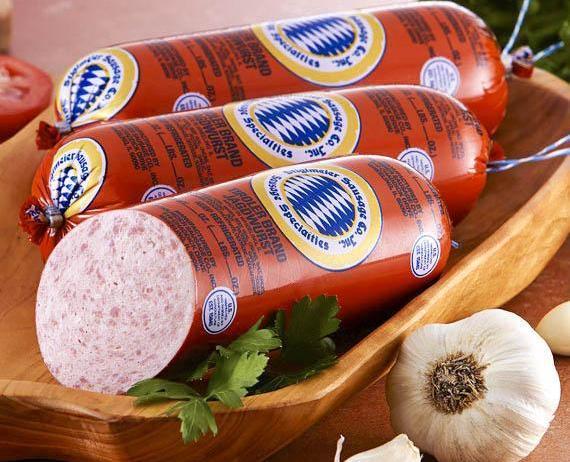 Tiroler Jagdwurst (Tyrolean Sausage with garlic)  (Stiglmeier) approx. 1lb