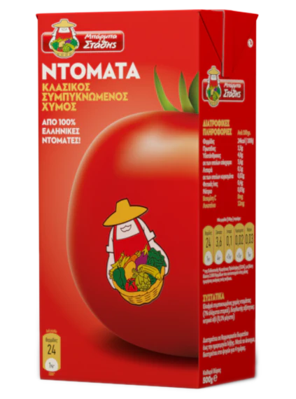 Tomato Juice, Slightly Concentrated (Barba Stathis) 500g