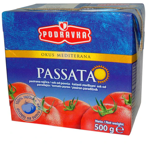 Tomato Puree Sauce (Passata) 17 oz (500g)