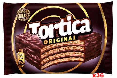 Tortica Chocolate Wafer (Kras) CASE, 36x25g - Image 2