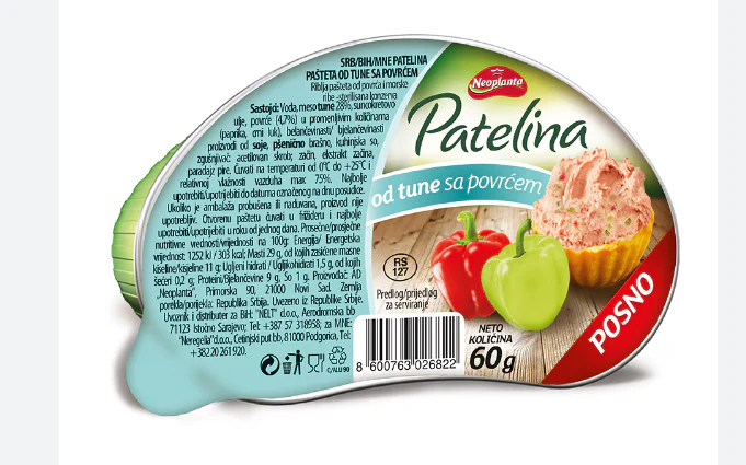 Tuna Pate with Vegetables (Neoplanta) 60g