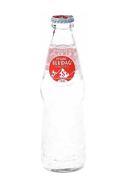 Uludag Gazoz Fruit Soft Drink, 250ml glass