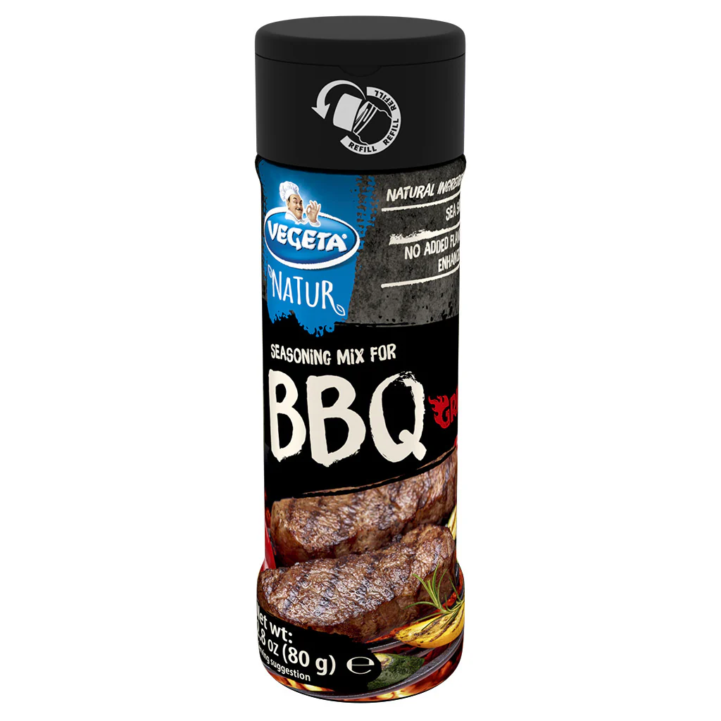 Vegeta Natur Seasoning Mix for BBQ - Grill, 80g Shaker