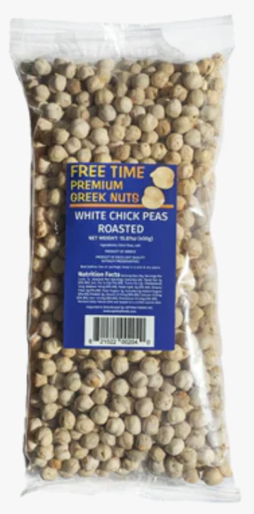 White Roasted Chick Peas (Free Time) 16 oz