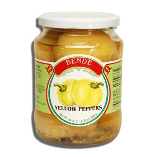 Whole Yellow Peppers (Bende) 23 oz