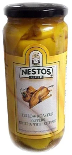 Yellow Roasted Peppers (Nestos) 16 oz (450g)
